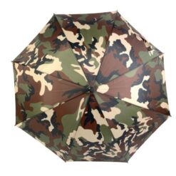 Automatic umbrella with rubberised handle and ferrule