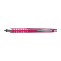 Plastic ball pen with sparkling dot grip zone