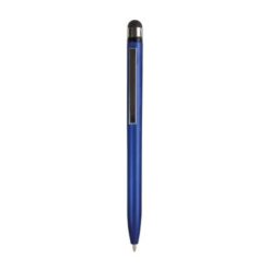 Plastic twist pen with metallic coloured barrel and touchscreen rubber tip Plastic twist pen with metallic coloured barrel and touchscreen rubber tip
