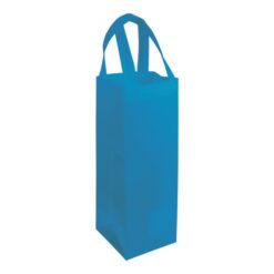 Heat-sealed 100 g/m2 non-woven fabric bottle shopping bag, short handles