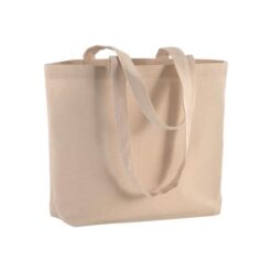 120 g/m2 cotton shopping bag, long handles and bottom gusset 120 g/m2 cotton shopping bag, long handles and bottom gusset