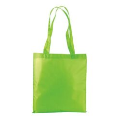 210T polyester fluorescent shopping bag with long handles