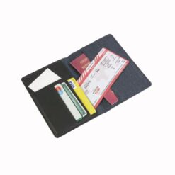 Melange fabric passport holder. RFID protection