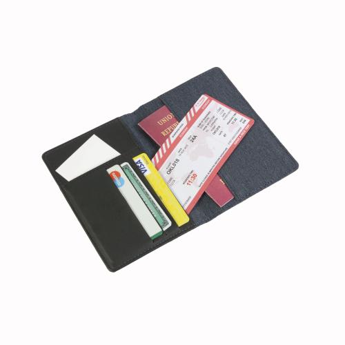 Melange fabric passport holder. RFID protection Melange fabric passport holder. RFID protection