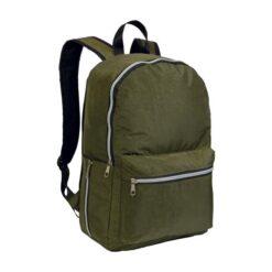 420D nylon 4-pocket backpack (two mesh side pockets with zipped closure). Straps