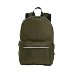 420D nylon 4-pocket backpack (two mesh side pockets with zipped closure). Straps