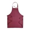 30% cotton/70% polyester (180 g/m2) long cooking apron with front pocket and metal buckle