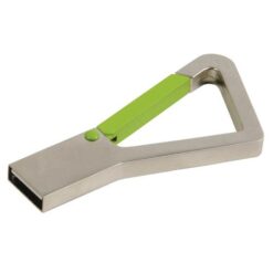 4 GB metal pen drive with snap hook. Upload on request with delivery in 2 weeks