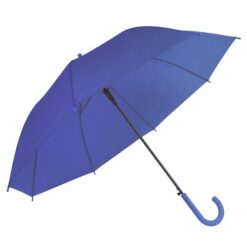 EVA automatic umbrella with metal shaft and curved plastic handle