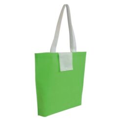 Not woven 80g/m2 foldable shopping bag with short handles