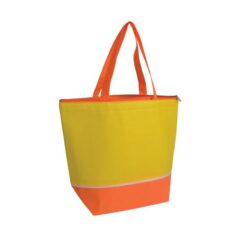 Non-woven fabric cooler bag with silver interior
