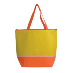 Non-woven fabric cooler bag with silver interior