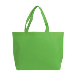 Non-woven thermowelved shopping bag with gusset to the bottom