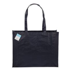 R-Pet (recycled plastic) shopper with gusset, longue handle