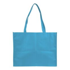 Non woven sticked shopping bag, long handle and gusset