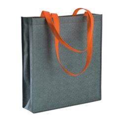 Not woven shopping bag printed with jeans-effect,with long handles and gusset Not woven shopping bag printed with jeans-effect,with long handles and gusset