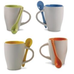 Cana ceramica cu lingurita