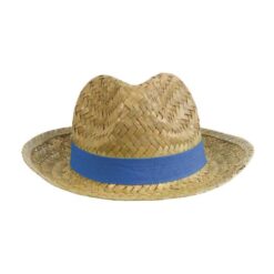 Straw hat with elastic band 2,5 cm  applicabile and customizable