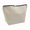 Brushed cotton beauty case 10 oz with zipper
