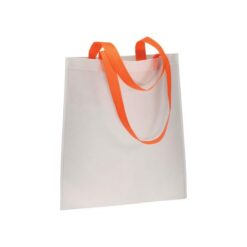Heat-sealed 70 g/m2 non-woven fabric shopping bag, long handles Heat-sealed 70 g/m2 non-woven fabric shopping bag, long handles