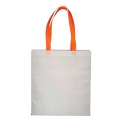 Heat-sealed 80 g/m2 non-woven fabric shopping bag with gusset and long handles
