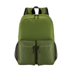 600D polyester 5 pockets backpack, two side meshed, adjustable shoulder straps