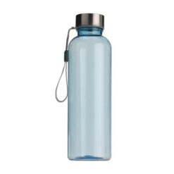 Transparent TRITAN sport bottle with stainless steel lid (500 ml). BPA free