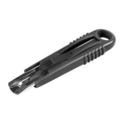 Plastic auto-retractable cutter