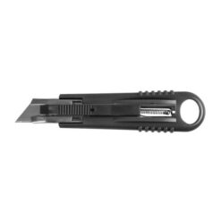 Plastic auto-retractable cutter