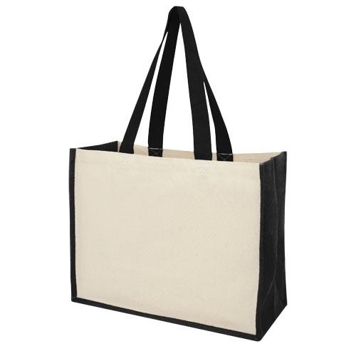 Varai 320 g/m² canvas and jute shopping tote bag 23L Varai 320 g/m² canvas and jute shopping tote bag 23L