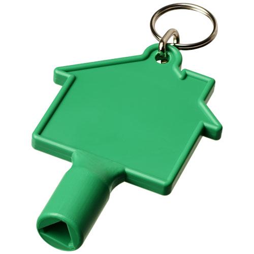 Maximilian house-shaped utility key with keychain Maximilian house-shaped utility key with keychain