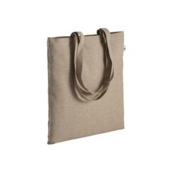 Recycled cotton shopping bag 190 g/m2, long handles, 38 x 42 cm Recycled cotton shopping bag 190 g/m2, long handles, 38 x 42 cm