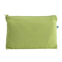 Recycled cotton beauty case 150 g/m2, with zipper. Recycled cotton beauty case 150 g/m2, with zipper.