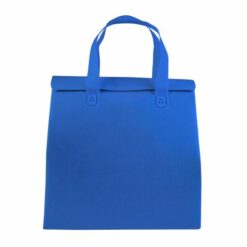 Laminated non woven cooler bag 100 g/m2 with velcro closure, 27 x 28 x 6 cm