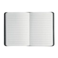 R-PET cover notebook with elastic, 50 white ruled sheets