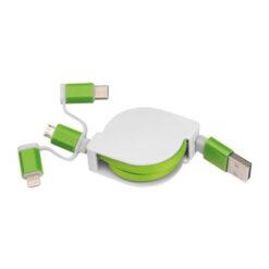 Extendable charging cable with 3 plugs Extendable charging cable with 3 plugs