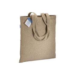 280g/m2 recycled cotton carbon neutral shopping bag, long handles 280g/m2 recycled cotton carbon neutral shopping bag, long handles