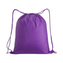 210T polyester backpack with drawstring closure