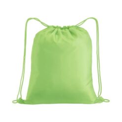 210T polyester backpack with drawstring closure