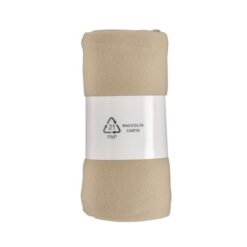 Fleece blanket, rolled
