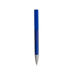 Plastic twist pen with metallic barrel, mobile phone holder and rubber  touch