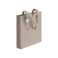 190 g/m2 recycled cotton shopping bag, long handles and gusset 190 g/m2 recycled cotton shopping bag, long handles and gusset