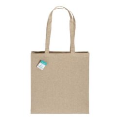 190 g/m2 recycled cotton shopping bag, long handles and gusset