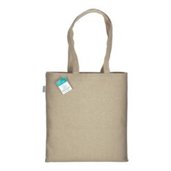 280g/m2 recycled cotton shopping bag, long handles