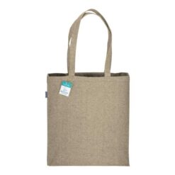 280g/m2 recycled cotton shopping bag, long handles and gussets