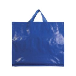Recycled laminated 120 g/m2 PP shopping bag with gusset and short  handles