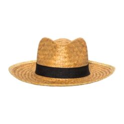 Straw hat with 3 cm elastic band applicable and customizable