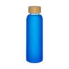 Frosted glass bottle and bamboo lid, capacity 500 ml