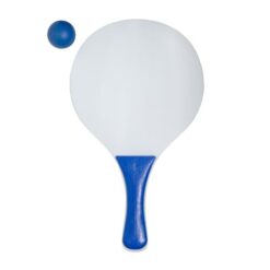 Set of 2 MDF beach rackets with ball