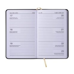 2024 weekly pocket diary with flexible PU cover - Box on request Art. 23794